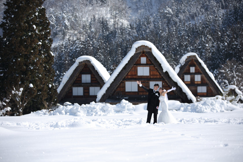 白川郷 Pre-Wedding Photo Package in Shirakawago