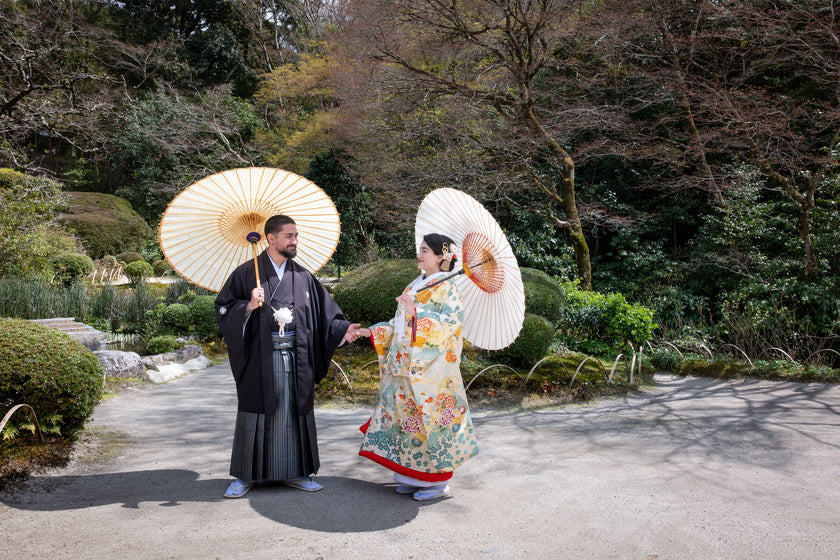 Japanese Traditional Wedding Ceremony at the Shrine in Kyoto